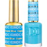 DND DC Duo Gel - #028 Copen Blue / Soak-Off Gel Polish 0.5 oz. + Nail Lacquer 0.5 oz.