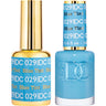 DND DC Duo Gel - #029 Blue Tint / Soak-Off Gel Polish 0.5 oz. + Nail Lacquer 0.5 oz.