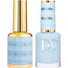 DND DC Duo Gel - #031 Milky Blue / Soak-Off Gel Polish 0.5 oz. + Nail Lacquer 0.5 oz.