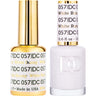 DND DC Duo Gel - #057 White Bunny / Soak-Off Gel Polish 0.5 oz. + Nail Lacquer 0.5 oz.