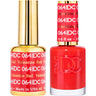 DND DC Duo Gel - #064 Valentine Red / Soak-Off Gel Polish 0.5 oz. + Nail Lacquer 0.5 oz.