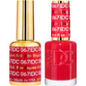 DND DC Duo Gel - #067 Fire Engine Red / Soak-Off Gel Polish 0.5 oz. + Nail Lacquer 0.5 oz.