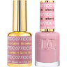 DND DC Duo Gel - #077 Strawberry Latte / Soak-Off Gel Polish 0.5 oz. + Nail Lacquer 0.5 oz.