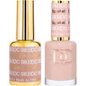 DND DC Duo Gel - #083 Eggshell / Soak-Off Gel Polish 0.5 oz. + Nail Lacquer 0.5 oz.