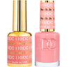 DND DC Duo Gel - #110 Peach Jealousy / Soak-Off Gel Polish 0.5 oz. + Nail Lacquer 0.5 oz.