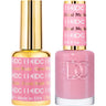 DND DC Duo Gel - #114 Coral Nude / Soak-Off Gel Polish 0.5 oz. + Nail Lacquer 0.5 oz.