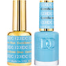 DND DC Duo Gel - #123 Cornflower Blue / Soak-Off Gel Polish 0.5 oz. + Nail Lacquer 0.5 oz.