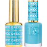 DND DC Duo Gel - #124 Columbian Blue / Soak-Off Gel Polish 0.5 oz. + Nail Lacquer 0.5 oz.