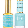 DND DC Duo Gel - #126 Beautiful Teal / Soak-Off Gel Polish 0.5 oz. + Nail Lacquer 0.5 oz.