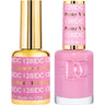 DND DC Duo Gel - #128 Fuzzy Wuzzy / Soak-Off Gel Polish 0.5 oz. + Nail Lacquer 0.5 oz.