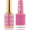 DND DC Duo Gel - #131 White Magenta / Soak-Off Gel Polish 0.5 oz. + Nail Lacquer 0.5 oz.