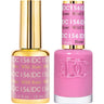 DND DC Duo Gel - #156 Wild Rose / Soak-Off Gel Polish 0.5 oz. + Nail Lacquer 0.5 oz.