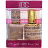 DND DC Duo Gel - #2442 Catch Me Sheering / Soak-Off Gel Polish 0.6 oz. + Nail Lacquer 0.6 oz.