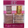 DND DC Duo Gel - #2444 Silk Petals / Soak-Off Gel Polish 0.6 oz. + Nail Lacquer 0.6 oz.