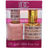 DND DC Duo Gel - #2461 Milky Pink / Soak-Off Gel Polish 0.6 oz. + Nail Lacquer 0.6 oz.