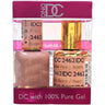 DND DC Duo Gel - #2462 Summa' Peach / Soak-Off Gel Polish 0.6 oz. + Nail Lacquer 0.6 oz.