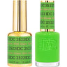 DND DC Duo Gel - #2522 Kiwi Kisses / Soak-Off Gel Polish 0.6 oz. + Nail Lacquer 0.6 oz.