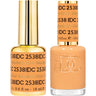 DND DC Duo Gel - #2538 Mandarin Glow / Soak-Off Gel Polish 0.6 oz. + Nail Lacquer 0.6 oz.