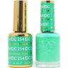 DND DC Duo Gel - #254 Forest Green / Soak-Off Gel Polish 0.5 oz. + Nail Lacquer 0.5 oz.