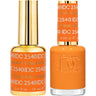 DND DC Duo Gel - #2540 Orange Soda / Soak-Off Gel Polish 0.6 oz. + Nail Lacquer 0.6 oz.