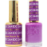 DND DC Duo Gel - #264 Egyptian Purple / Soak-Off Gel Polish 0.5 oz. + Nail Lacquer 0.5 oz.