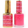DND DC Duo Gel - #279 Coral Bells / Soak-Off Gel Polish 0.5 oz. + Nail Lacquer 0.5 oz.