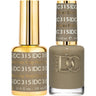 DND DC Duo Gel - #315 Foxy Gray / Soak-Off Gel Polish 0.6 oz. + Nail Lacquer 0.6 oz.