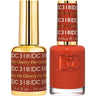 DND DC Duo Gel - #318 Cherry Pie / Soak-Off Gel Polish 0.6 oz. + Nail Lacquer 0.6 oz.