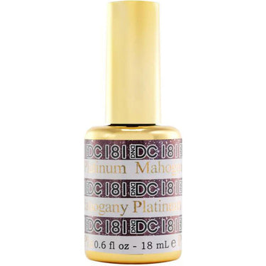 Mahogany Platinum #181 DND DC Platinum Gel Polish / 0.6 oz.
