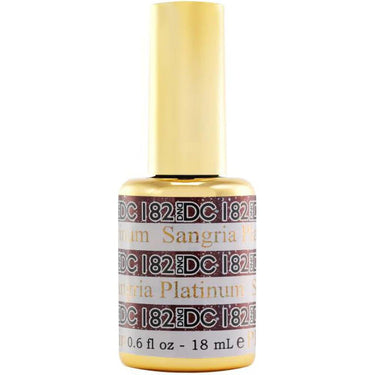 Sangria Platinum #182 DND DC Platinum Gel Polish / 0.6 oz.