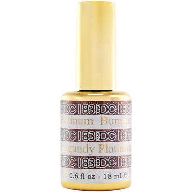 Burgundy Platinum #183 DND DC Platinum Gel Polish / 0.6 oz.