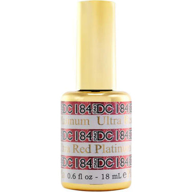 Ultra Red Platinum #184 DND DC Platinum Gel Polish / 0.6 oz.