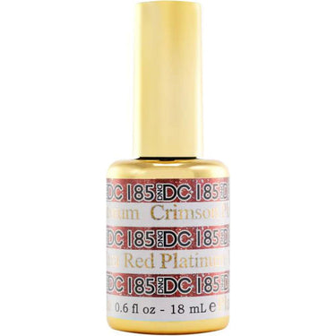 Crimson Platinum #185 DND DC Platinum Gel Polish  / 0.6 oz.