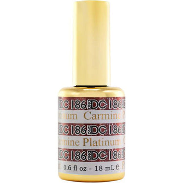 Carmine Platinum #186 DND DC Platinum Gel Polish / 0.6 oz.