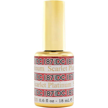 Scarlet Platinum #187 DND DC Platinum Gel Polish / 0.6 oz.