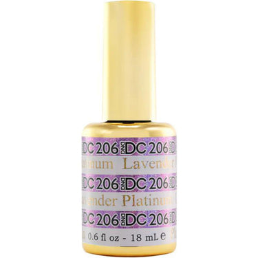 Lavender Platinum #206 DND DC Platinum Gel Polish / 0.6 oz.