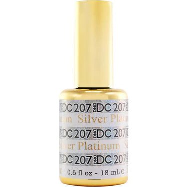 Silver Platinum #207 DND DC Platinum Gel Polish / 0.6 oz.