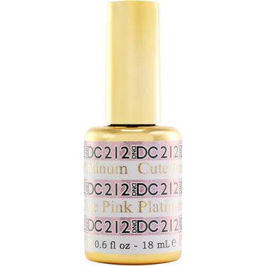 Cute Pink Platinum #212 DND DC Platinum Gel Polish / 0.6 oz.