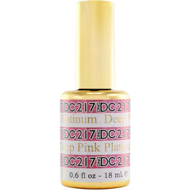 Deep Pink Platinum #217 DND DC Platinum Gel Polish / 0.6 oz.