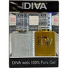 DND Diva Duo Gel - #001 - Icy Glitz / Soak-Off Gel Polish 0.5 oz. + Nail Lacquer 0.5 oz.