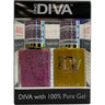 DND Diva Duo Gel - #008 - Queen Conch / Soak-Off Gel Polish 0.5 oz. + Nail Lacquer 0.5 oz.
