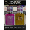 DND Diva Duo Gel - #015 - Norah / Soak-Off Gel Polish 0.5 oz. + Nail Lacquer 0.5 oz.