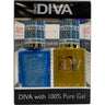 DND Diva Duo Gel - #018 - Rêve Palais / Soak-Off Gel Polish 0.5 oz. + Nail Lacquer 0.5 oz.
