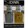 DND Diva Duo Gel - #025 - Chunky Holo / Soak-Off Gel Polish 0.5 oz. + Nail Lacquer 0.5 oz.