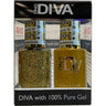 DND Diva Duo Gel - #029 - Golden Treasure Waves / Soak-Off Gel Polish 0.5 oz. + Nail Lacquer 0.5 oz.