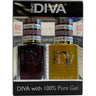 DND Diva Duo Gel - #036 - Sultry Gems / Soak-Off Gel Polish 0.5 oz. + Nail Lacquer 0.5 oz.