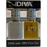 DND Diva Duo Gel - #042 - Porcelain Fine / Soak-Off Gel Polish 0.5 oz. + Nail Lacquer 0.5 oz.