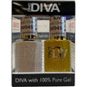 DND Diva Duo Gel - #045 - Sandy Claws / Soak-Off Gel Polish 0.5 oz. + Nail Lacquer 0.5 oz.