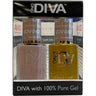 DND Diva Duo Gel - #047 - Gourmet Nude / Soak-Off Gel Polish 0.5 oz. + Nail Lacquer 0.5 oz.