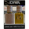 DND Diva Duo Gel - #050 - Pinky Nude / Soak-Off Gel Polish 0.5 oz. + Nail Lacquer 0.5 oz.